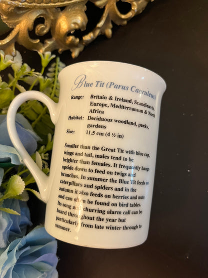 Blue Tit Bird Fine Bone China Mug – Made in England