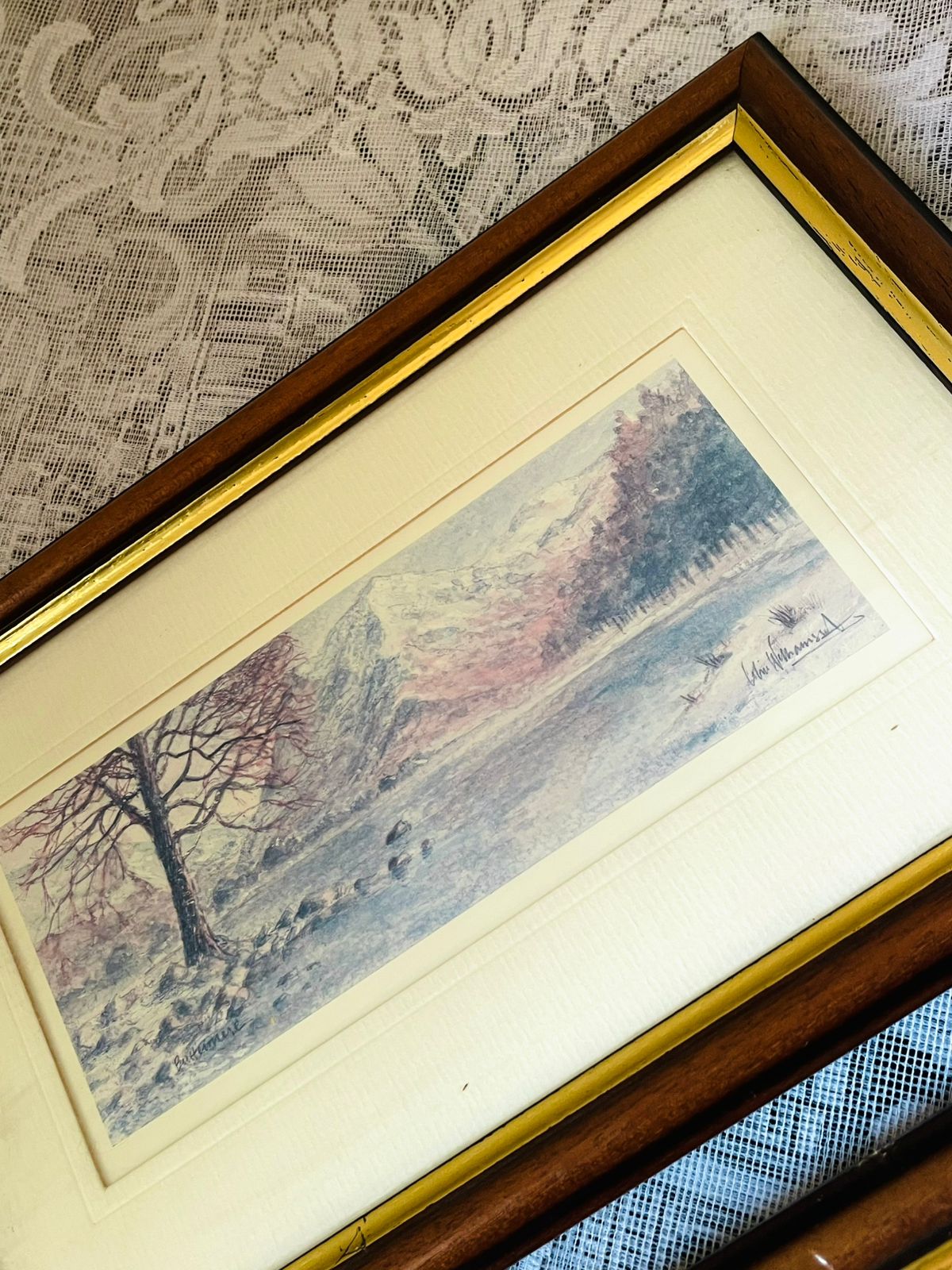 Set of 2 English Panoramic Landscape Art painting– Framed Wall Décor