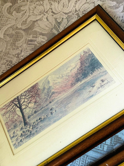 Set of 2 English Panoramic Landscape Art painting– Framed Wall Décor