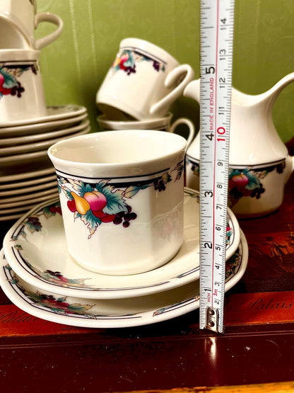 Royal Doulton Autumn's Glory Fine China 22 Piece Tea Set