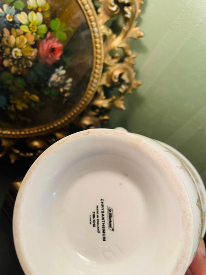 St Michael Chrysanthemum Ceramic Planter 5 Inch Made in England