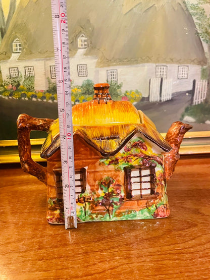 Vintage Price Kensington “Ye Olde Cottage” Teapot – English Cottage Ware 1960s Ceramic Collectible