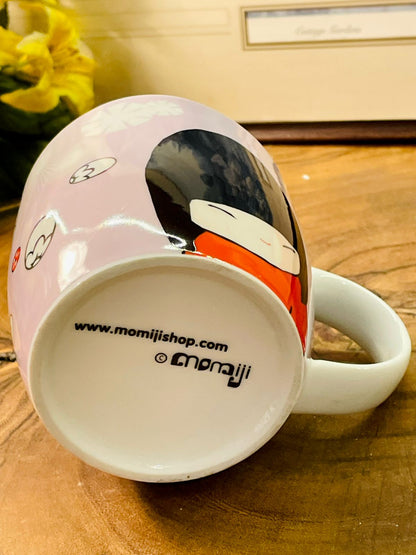 Momiji Character Ceramic Mug | Kawaii Collectible Tea Cup