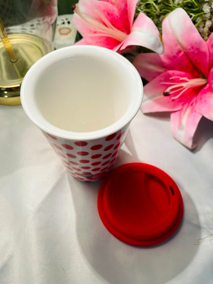 Comic Relief Red Nose Day Polka Dot Travel Mug Approx. 15 cm