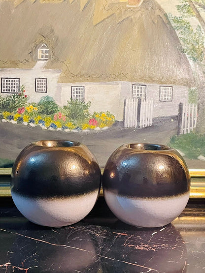 ceramiccandleholder, modernhomedecor, ombredesign, minimalistaesthetic, blackandwhitevibes, roundvases, homeaccessories, elegantdecor, sunsetkitchenfinds, contemporaryinterior