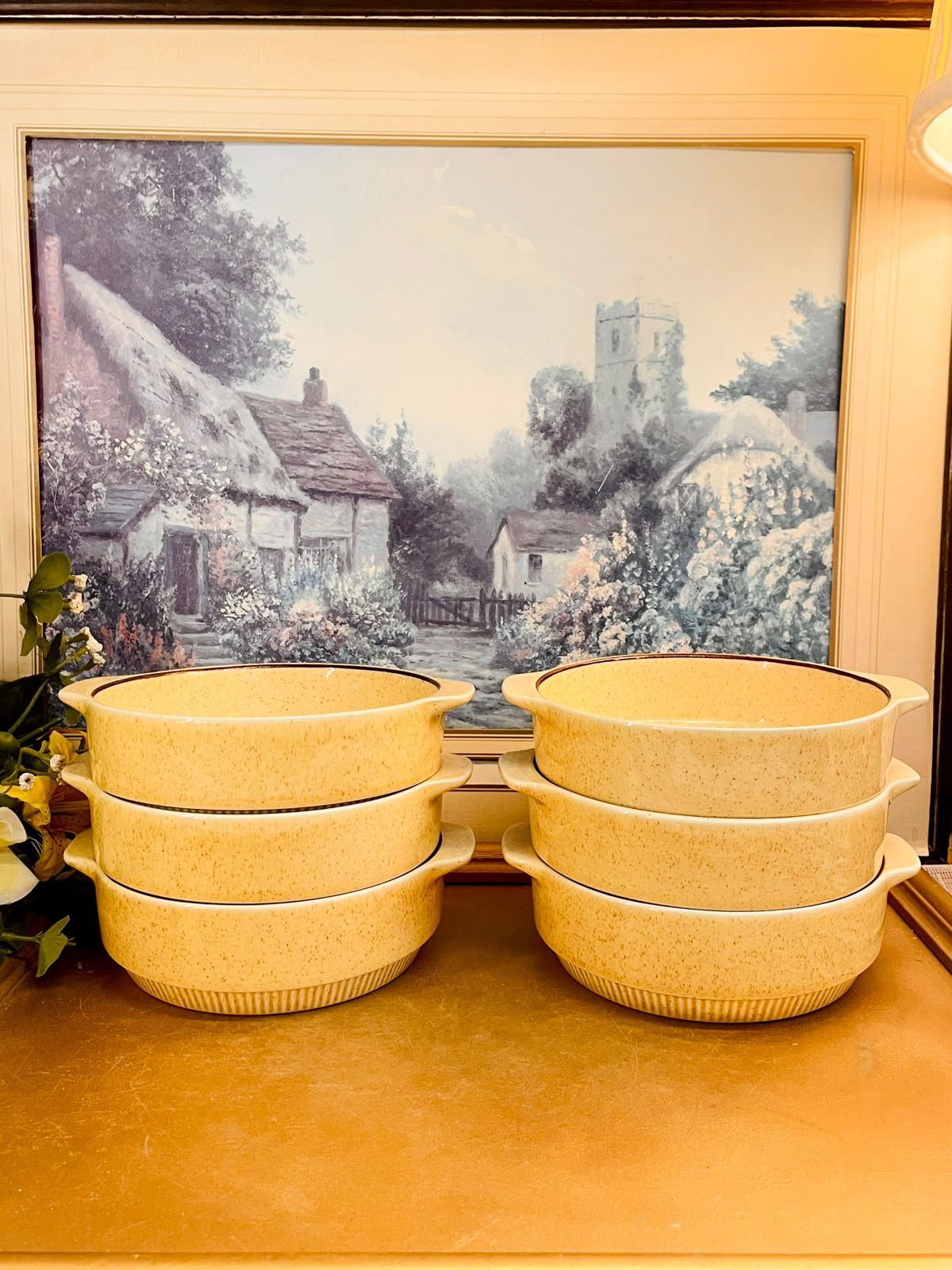 Vintage Poole England Ovenproof Casserole Dish Set of 6
