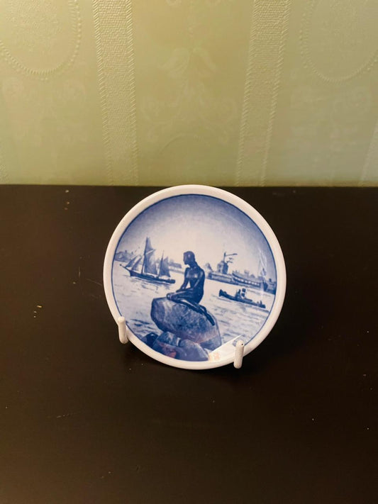 Royal Copenhagen Little Mermaid Mini Plate 3 Inch