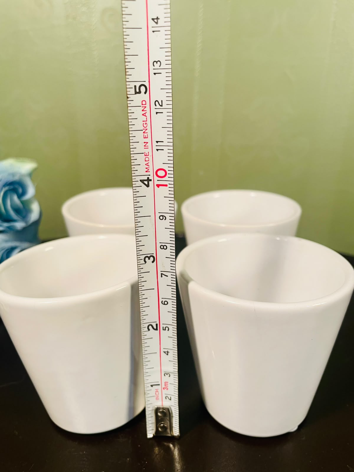 Set of 4 White Ceramic Mini Plant Pots – 3 Inch
