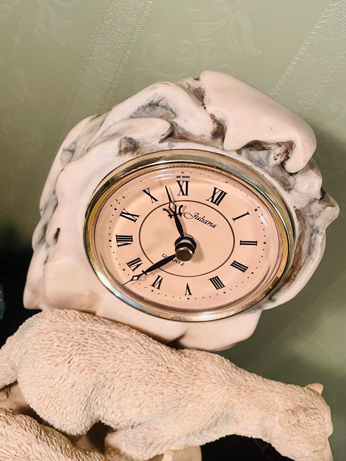 Juliana Polar Bear Decorative Table Clock – 8 Inch