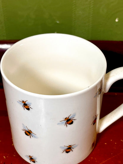 Botanical Discovery Bumble Bee Fine China Mug