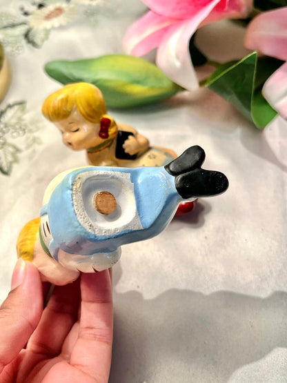 Reading Children Ceramic Figurines 2-Piece Set 10 cm