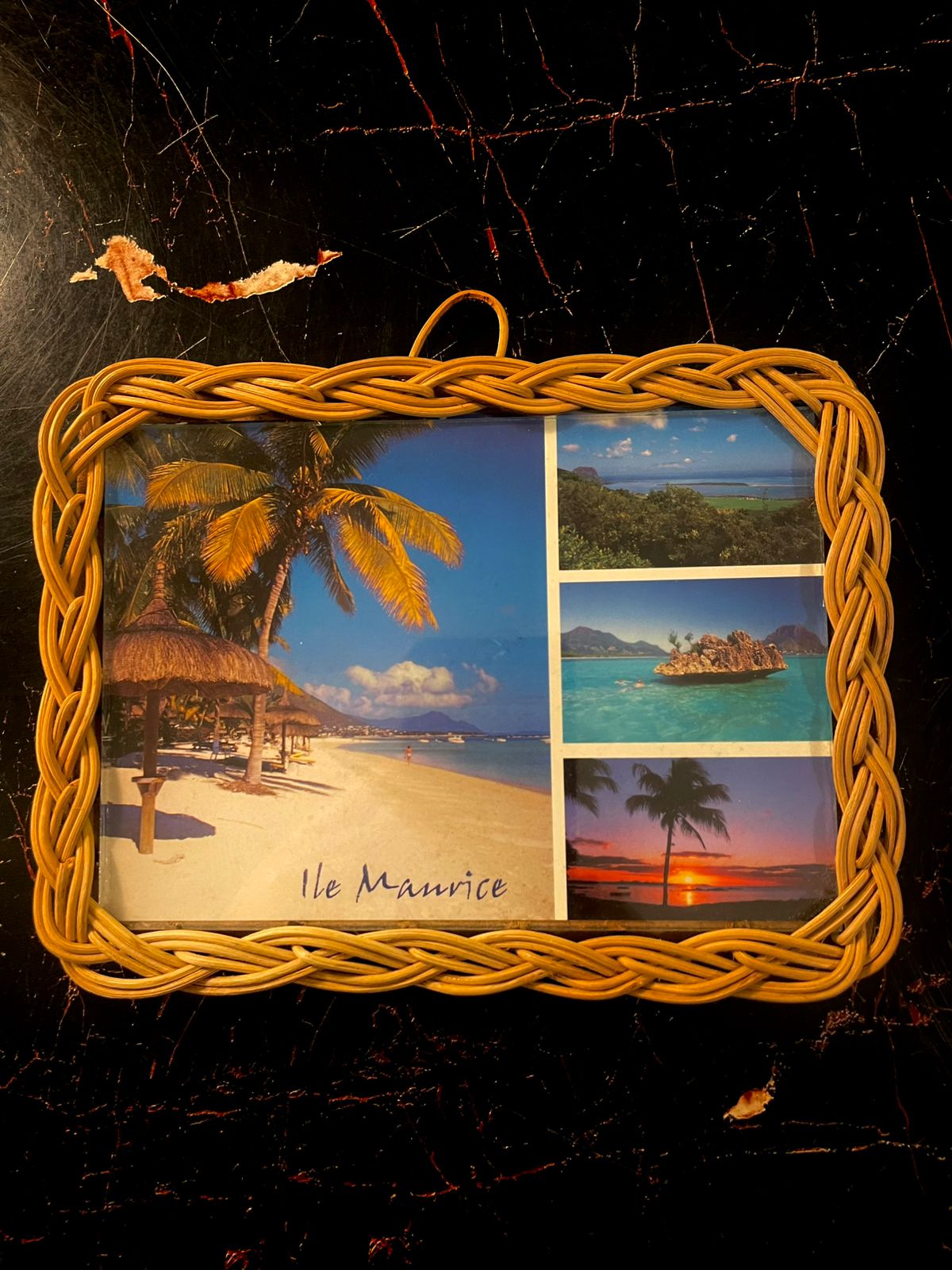 Woven Rattan Photo Frame | Tropical Island Style Frame