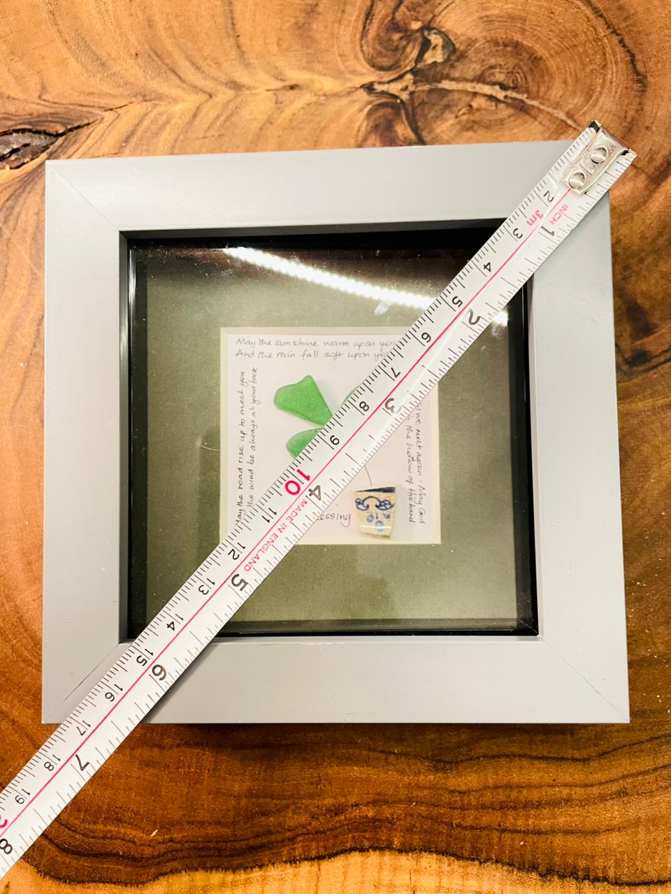 Irish Blessing Shamrock Shadow Box Wall Art