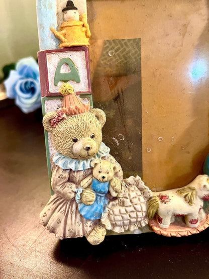 Teddy Bear Nursery Photo Frame 7 Inch Kids Decor