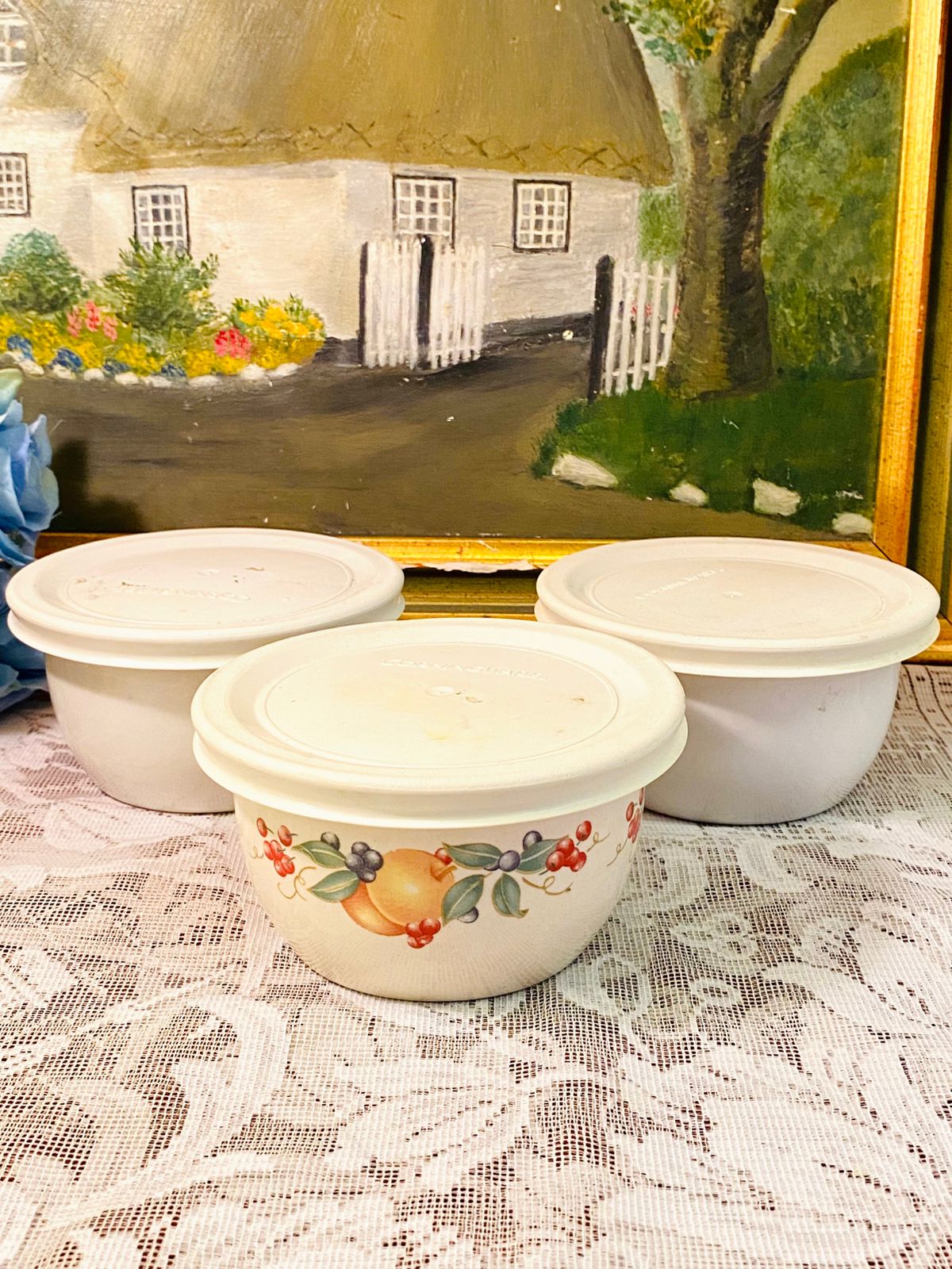 Corelle Coordinates Stoneware Bowls with Lid