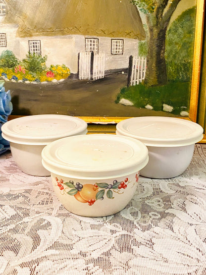 Corelle Coordinates Stoneware Bowls with Lid