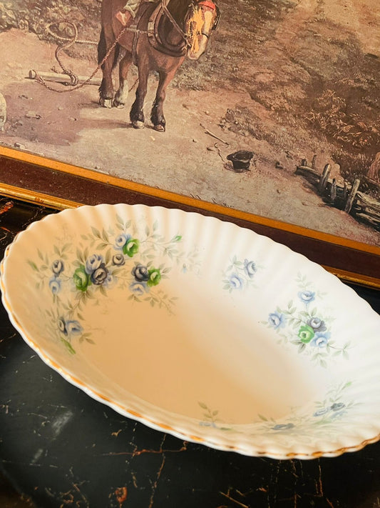 Royal Albert “Inspiration” Floral Large Oval Serving Bowl – England