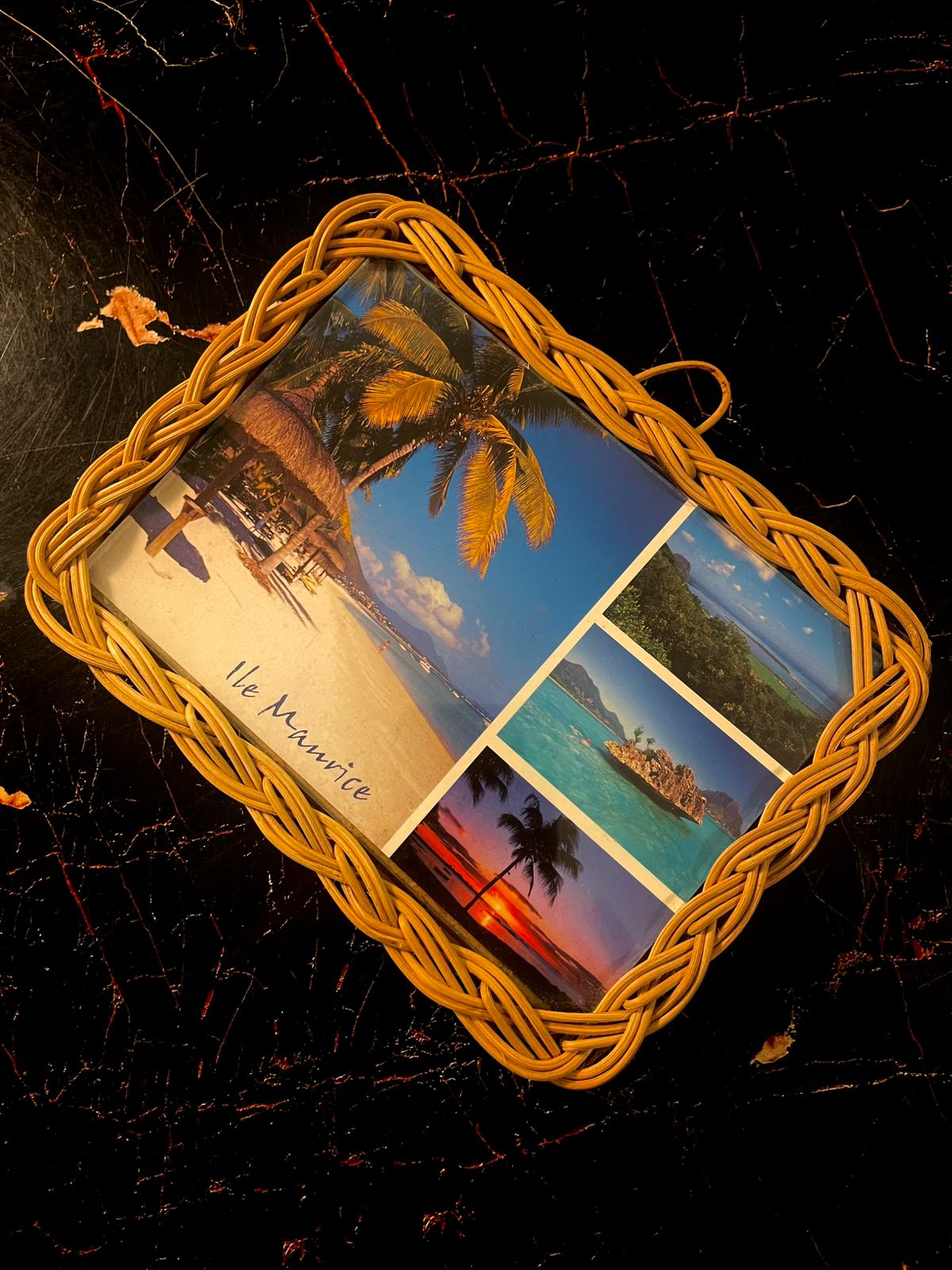 Woven Rattan Photo Frame | Tropical Island Style Frame
