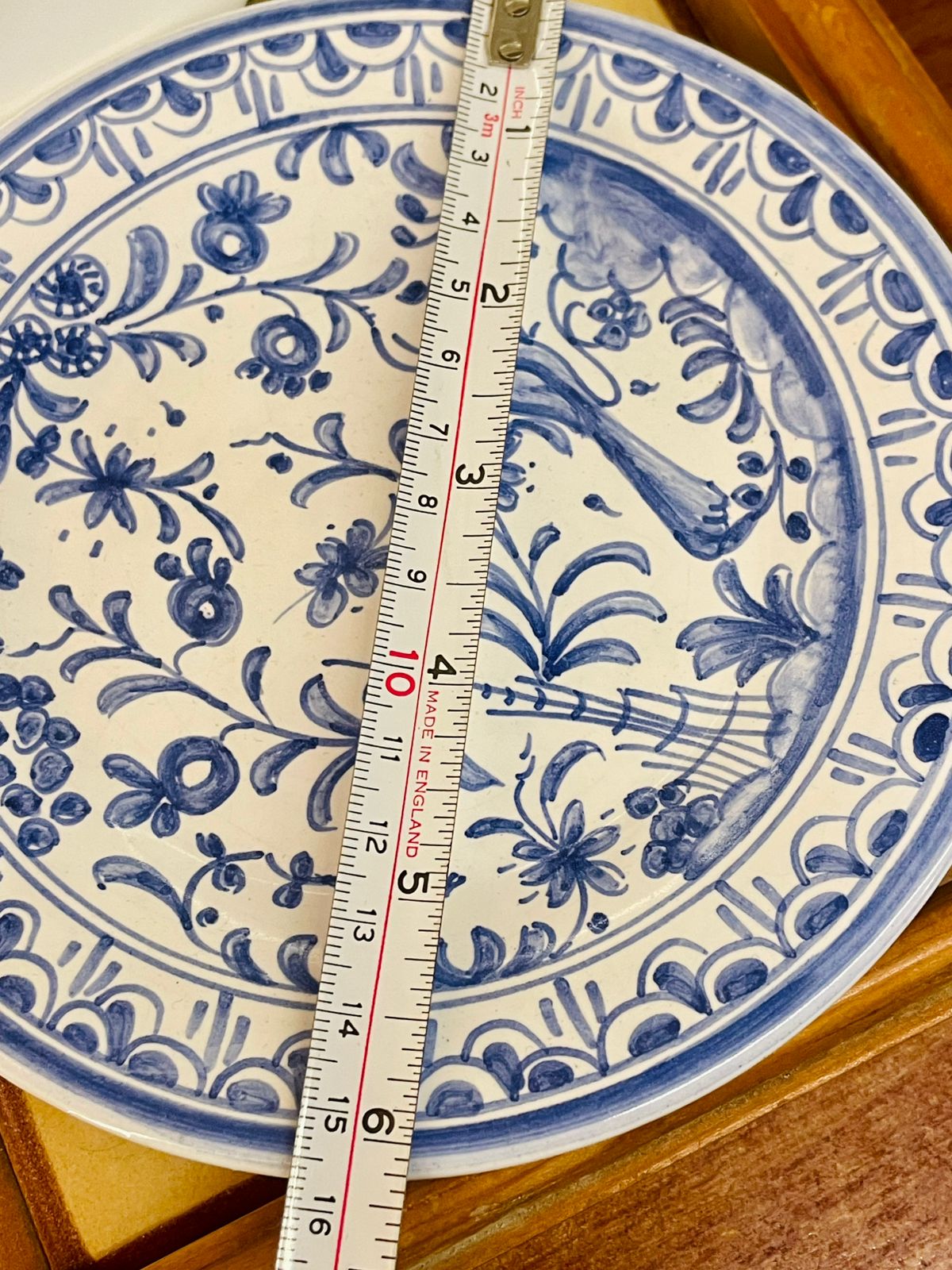 Set of 2 Hand-Painted Portugal Blue & White Decorative Plate – 15cm – Wall Display