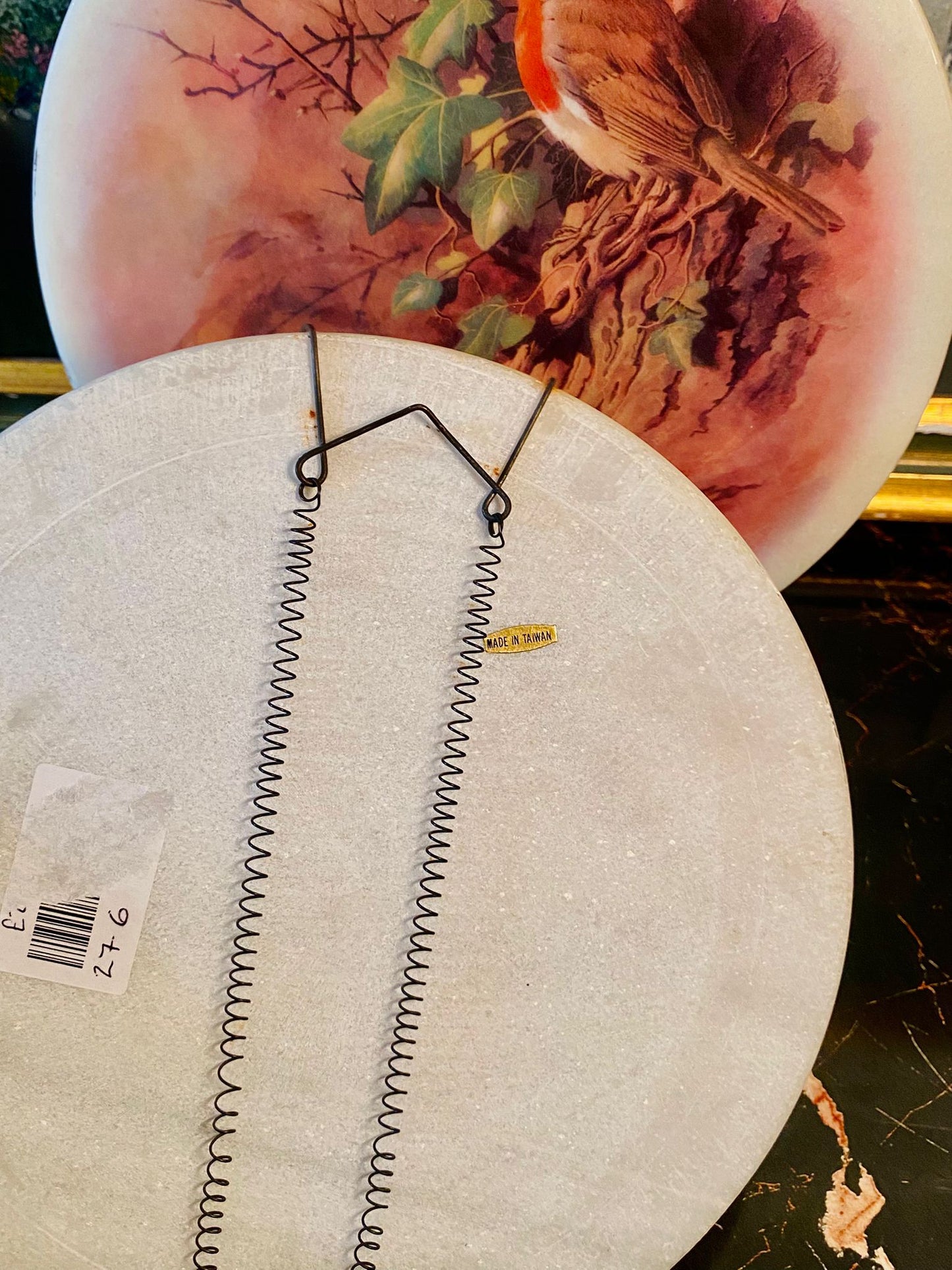 Set of 2 Bird Decor Plates – Robin & Dunnock, and Chaffinch Designs (Approx. 8 Inches Each)