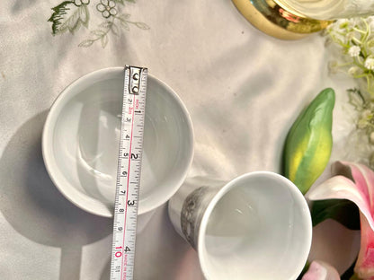 Crown Bavaria Winter Scene Porcelain 2-Piece Set