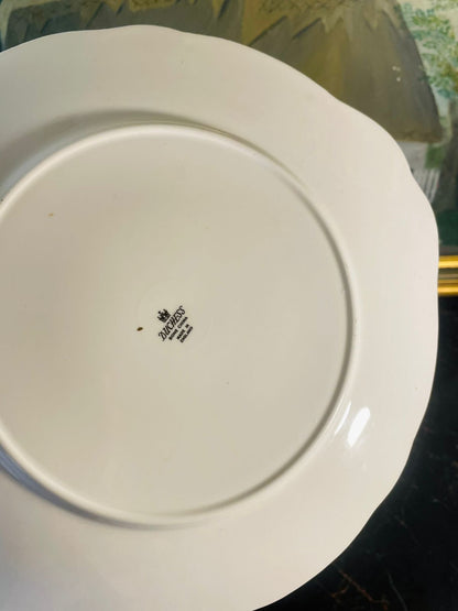 Vintage Duchess England Bone China Cake Plate – Pink Rose Floral Design