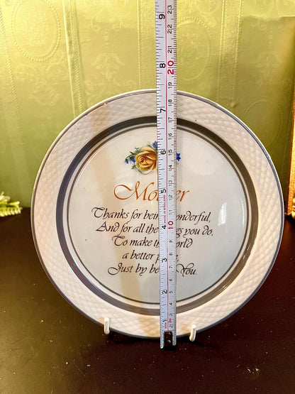 Mother Appreciation Decorative Ceramic Plate 9 Inch Gift