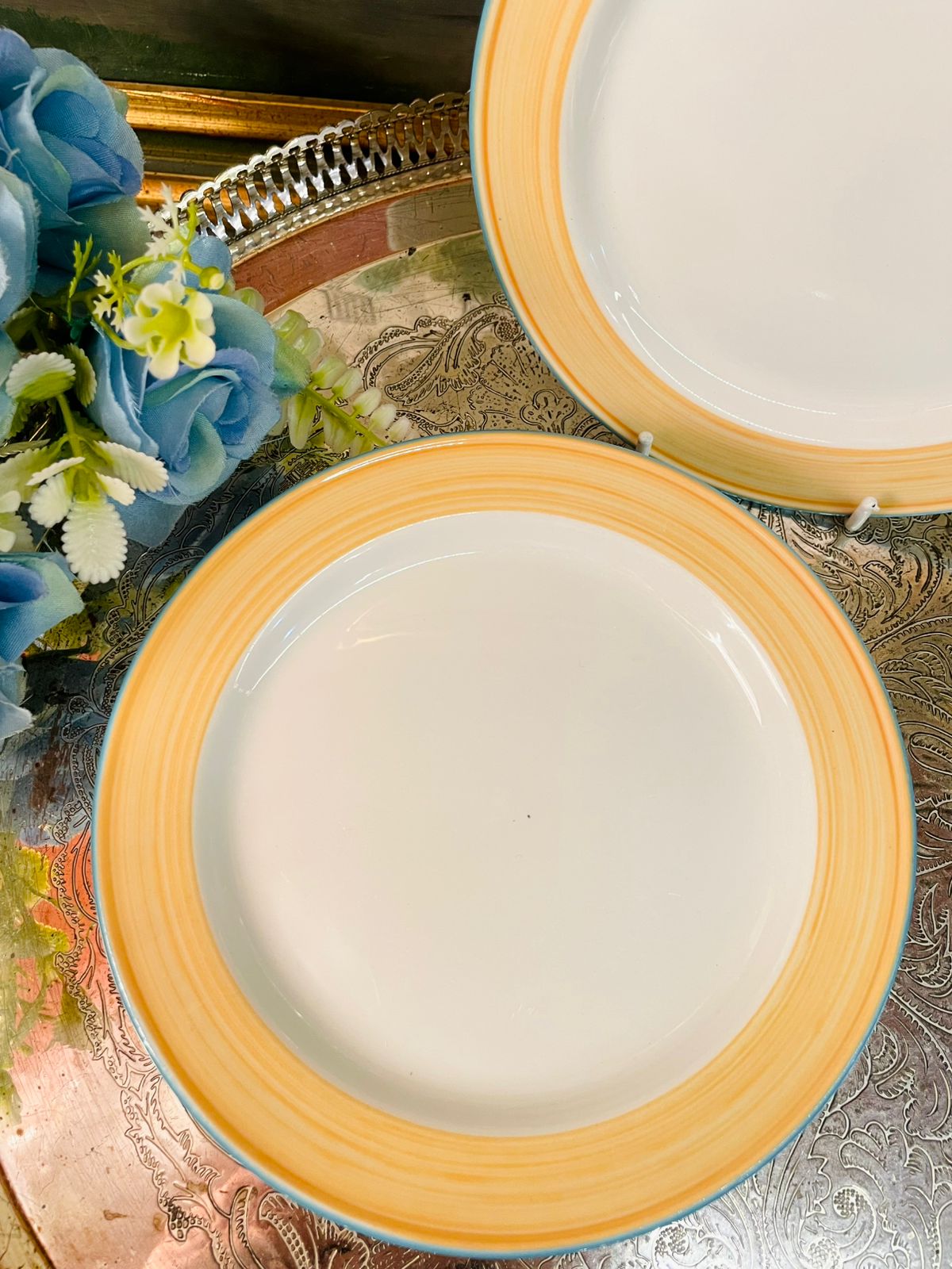 Steelite Floral Quarter Plates – 5-Piece Set