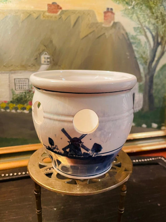 Blue White Planter, Ceramic, Planters, Flower Pots