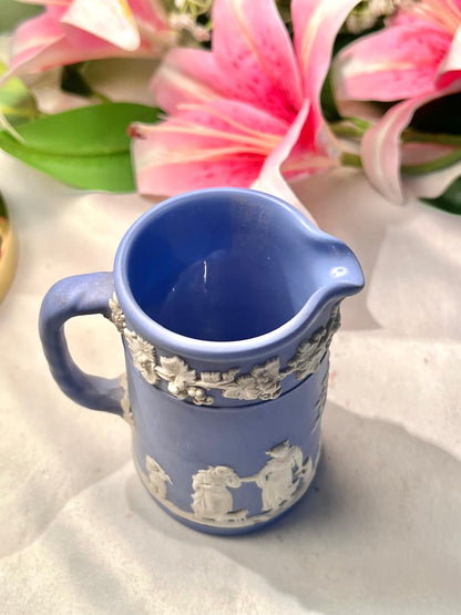 Wedgwood Jasperware Blue & White Classical Relief Mug Approx. 11 cm