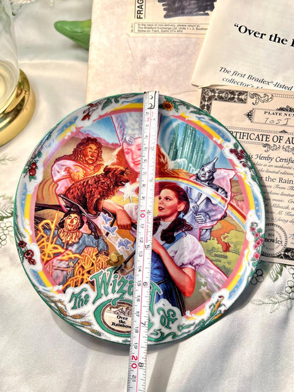 Knowles Over the Rainbow Wizard of Oz Collector Plate 8 in