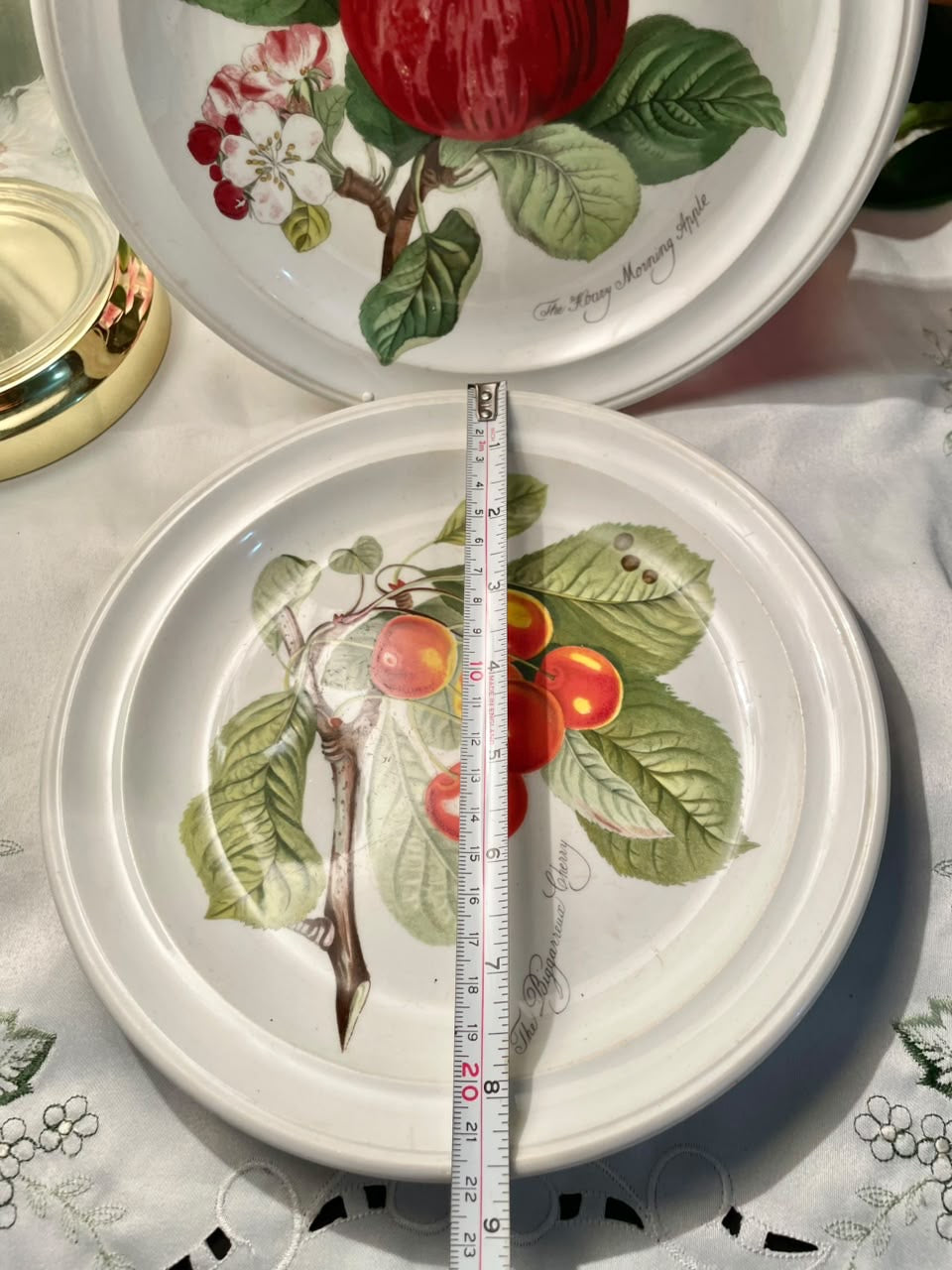 Portmeirion Pomona Fruit Decor Plates 22 cm –  Set of 2