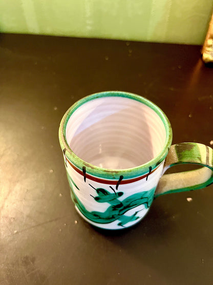 Hand Painted Mouse Ceramic Coffee Mug 4 Inch