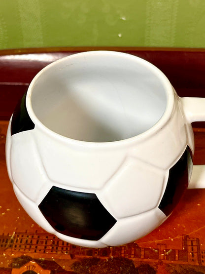 Football Soccer Ball Shaped Ceramic Mug PG Tips 10cm