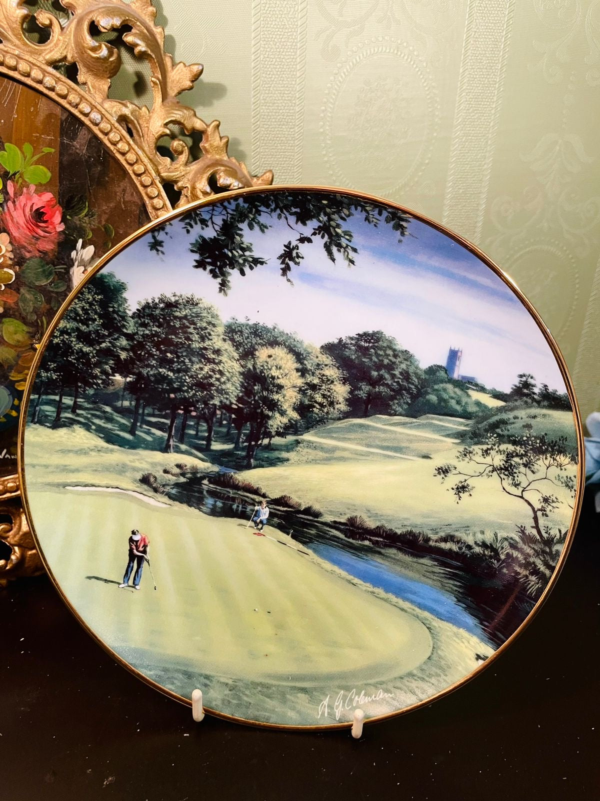 The 11th at St. Mellion Golf Course Porcelain Decor Plate – A.G. Hobson