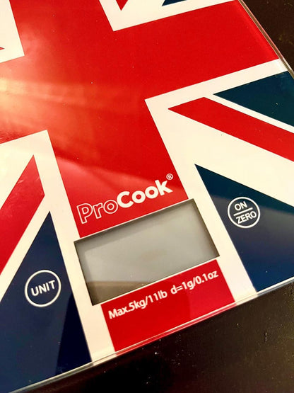 ProCook Union Jack Digital Kitchen Scale 8 Inch