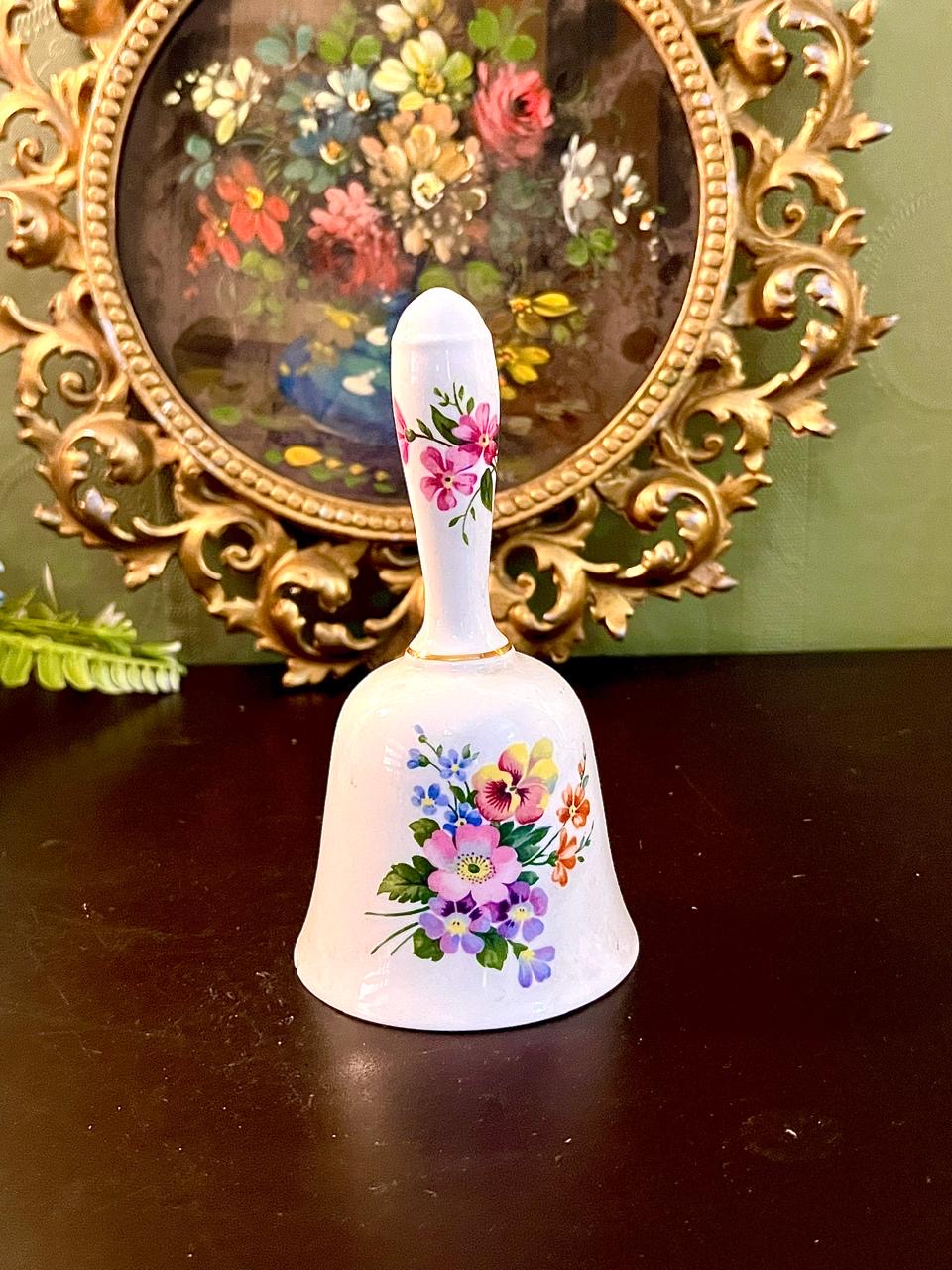 Multicolor Floral Fine bone china Collectible Bell