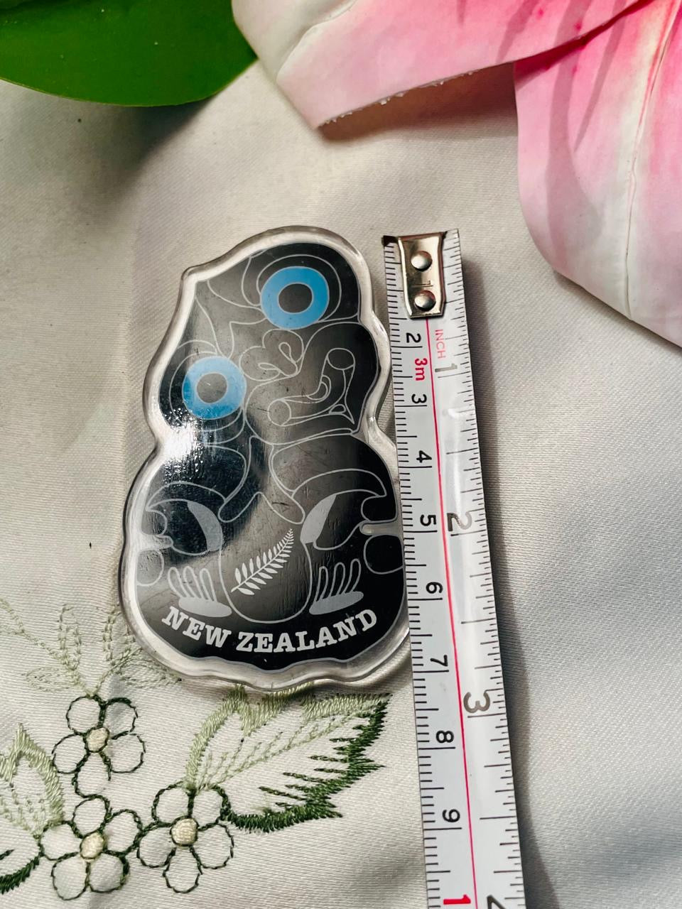 Fridge Magnet New Zealand Kiwi Souvenir Decor Black & Blue 7cm