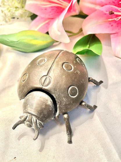 Vintage Brass  Ladybird Figurine 13 cm