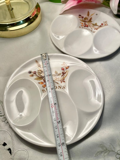 vintage Marks & Spencer "Harvest" (St. Michael) Melamine Triple Spoon Rest 15  cm ( each)