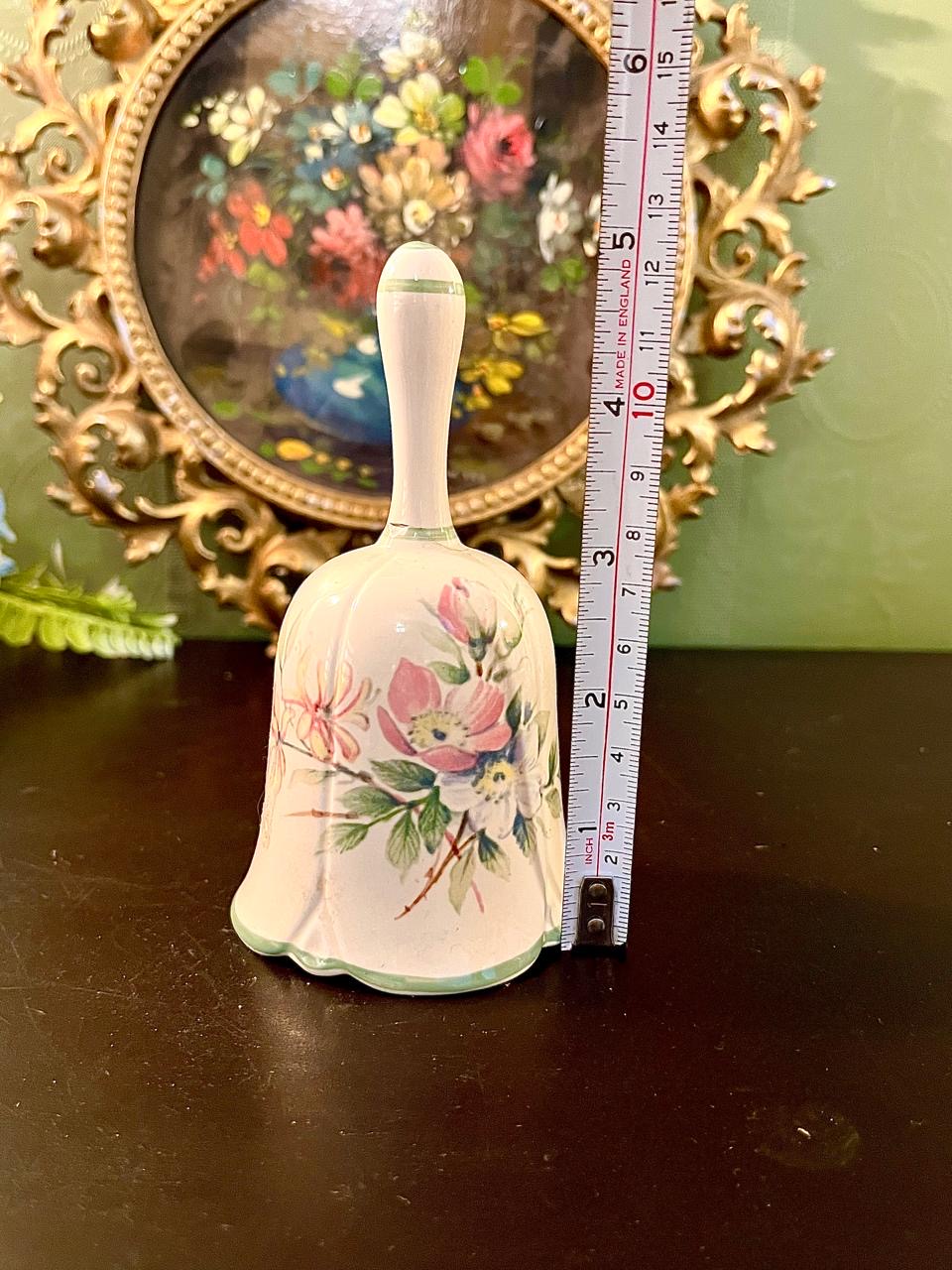 Floral Porcelain Collectible Bell