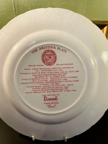 Johnson Brothers Arizona Plate 10.5 Inch Vintage England