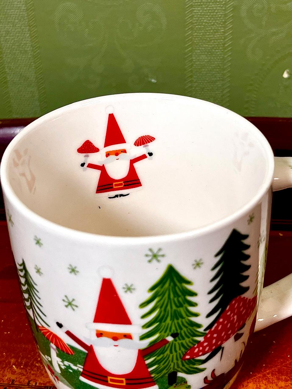 Christmas Santa & Woodland Ceramic Mug – 4"