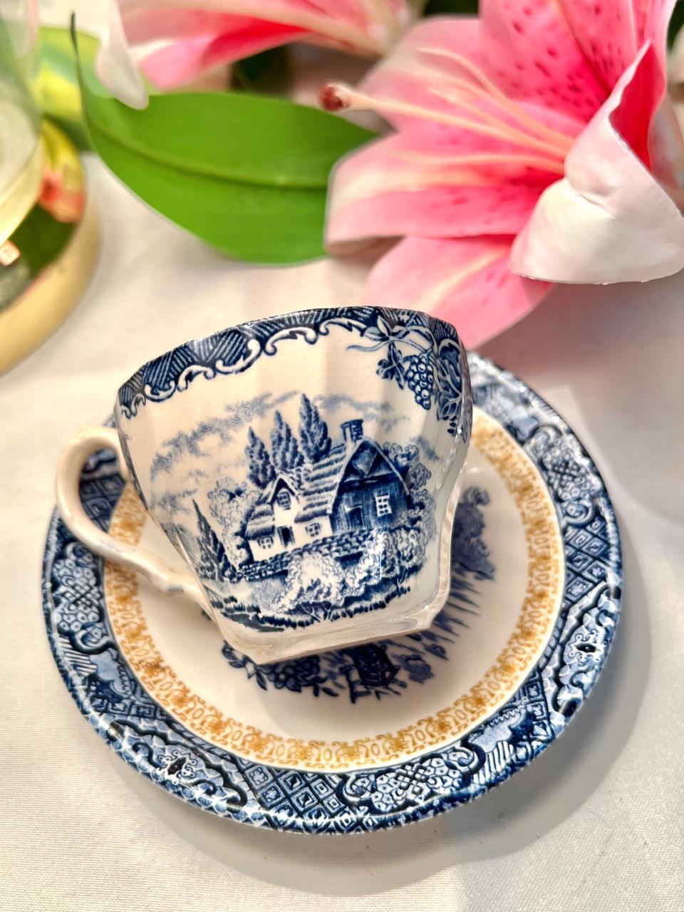 Royal Grafton Chinese Garden Coffee Cup & Saucer Set 2 Piece