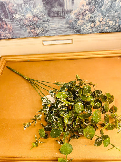 Frosted Artificial Eucalyptus Greenery Spray 15"