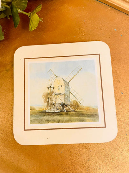 5.5 inches Vintage Windmill Coasters & Placemats Set of 11