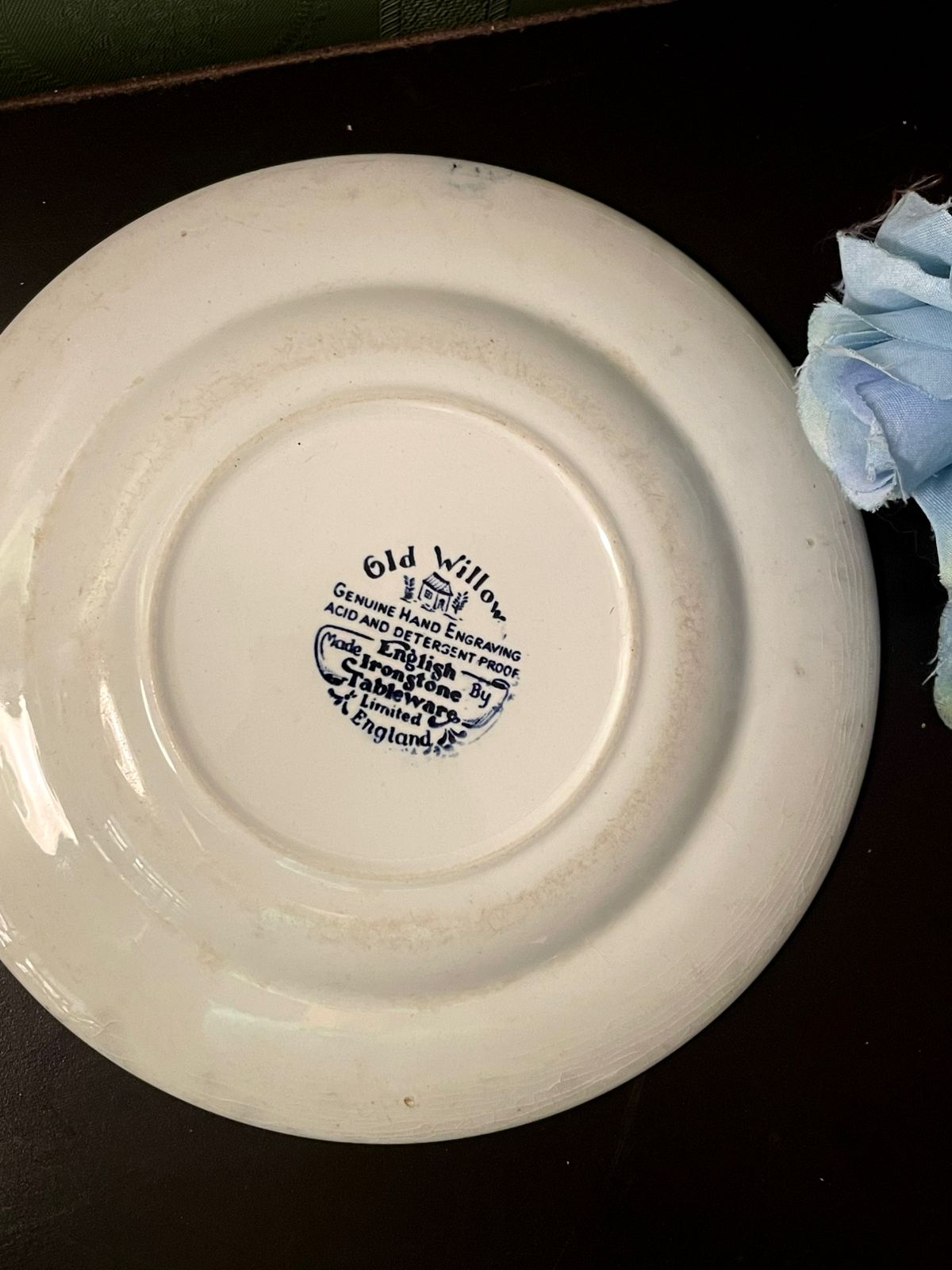 Crownstone Old Willow Blue Side Plate 7 Inch