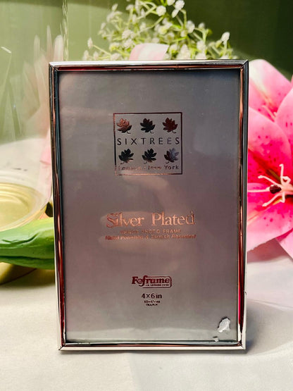 Silver-Plated Brass Photo Frame 16 cm