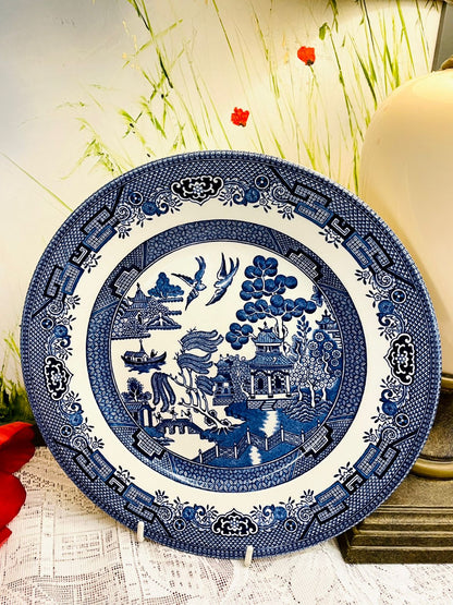 Churchill Willow Blue & White Decor Plate 9.5 Inch
