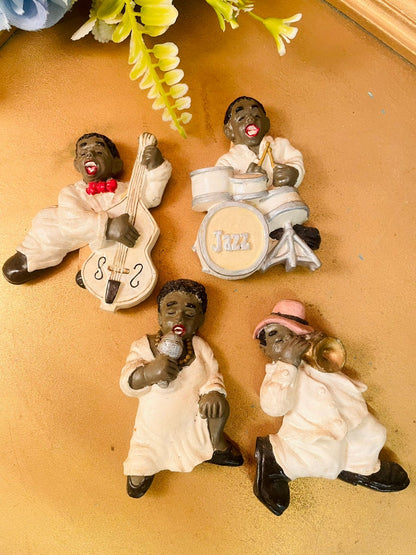 Vintage Jazz Musicians Fridge Magnets Set of 4